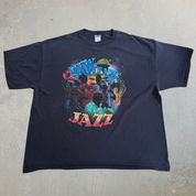 J- Vintage 90s New Orleans Jazz Graphic & Text Tee - 3XL