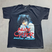 J- Vintage '00 Alice Cooper Brutal Planet Tour Picture Tee - L