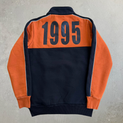 J- Polo Sport RL USA Embroidered Text Quarter Zip Crewneck - M