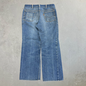 J- Vintage ‘86 Levi’s Orange Tab Made In USA Fleece Lined Straight Leg Jeans - 34x28.5