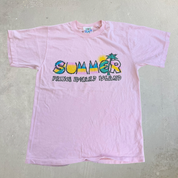 J- Vintage Christopher Beach Club Summer Prince Edward Island Text Single Stitch Tee - M