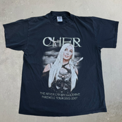 J- Vintage '02 Cher The Never Say Goodbye Farewell Tour Picture Tee - M