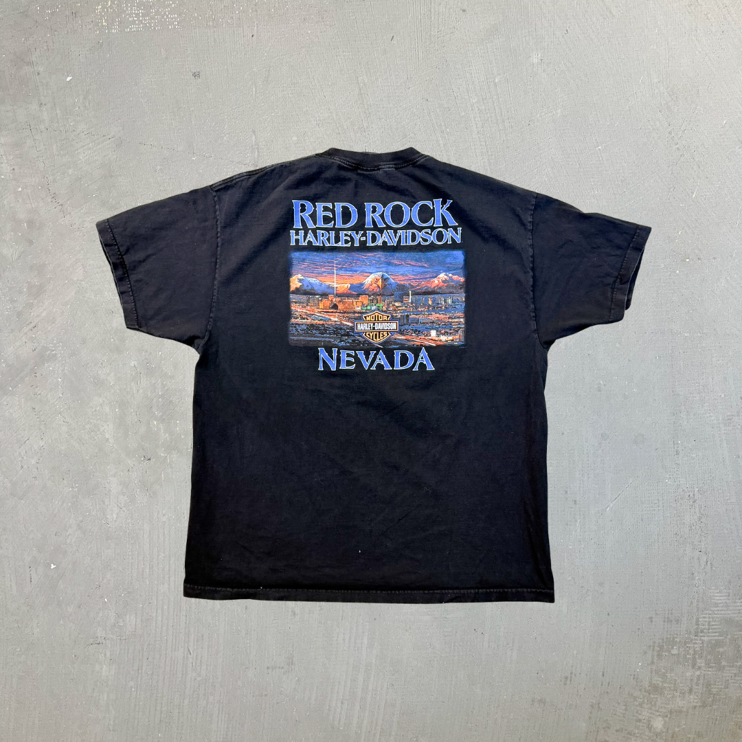 F- Vintage Harley Davidson Red Rock Nevada Tee