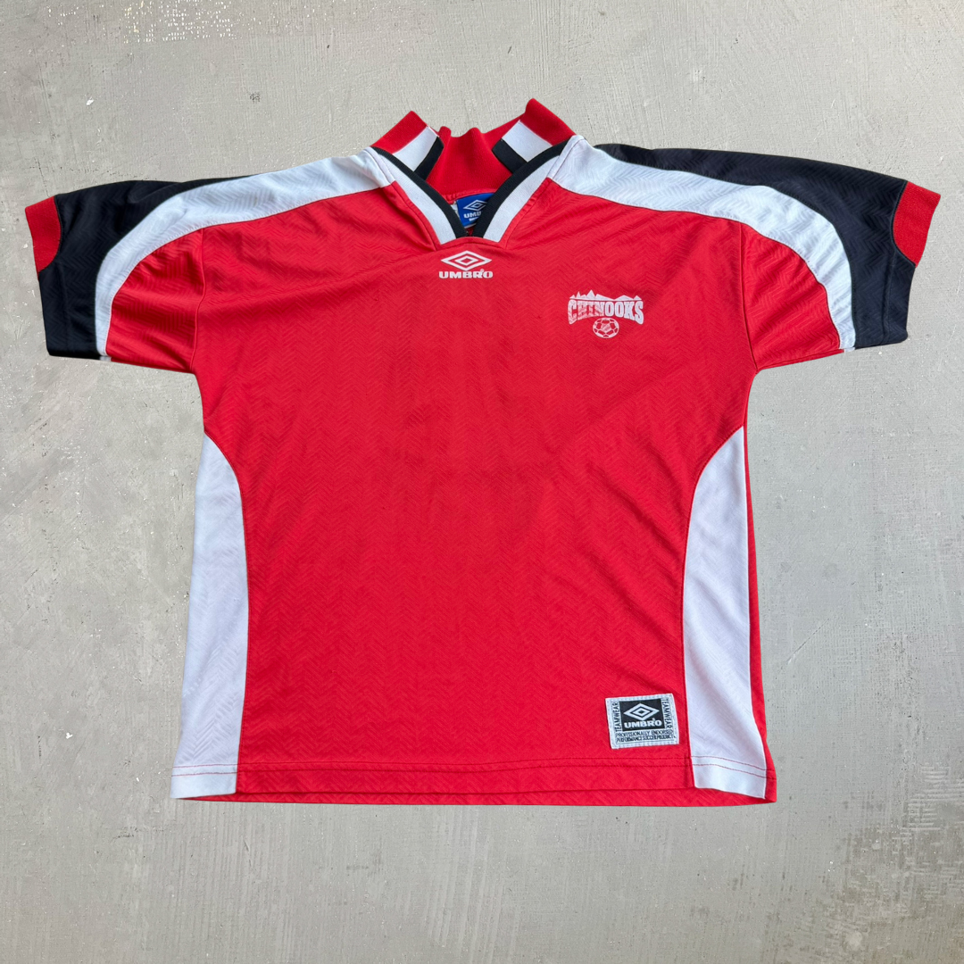 J- Vintage Umbro Teamwear Chinooks Team Soccer Jersey - M