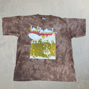 J- Vintage '99 Led Zeppelin Liquid Blue Acid Wash Single Stitch Tee - XL