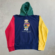 J- Polo Bear RL Basketball Bear Graphic Hoodie - L