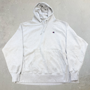 F- Vintage Champion Grey Reverse Weave Hoodie - XL