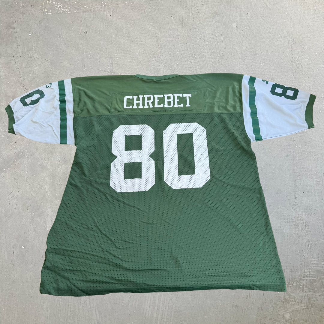 J- Vintage New York Jets NFL Starter Wayne Chrebett 80 Football Jersey - 2XL