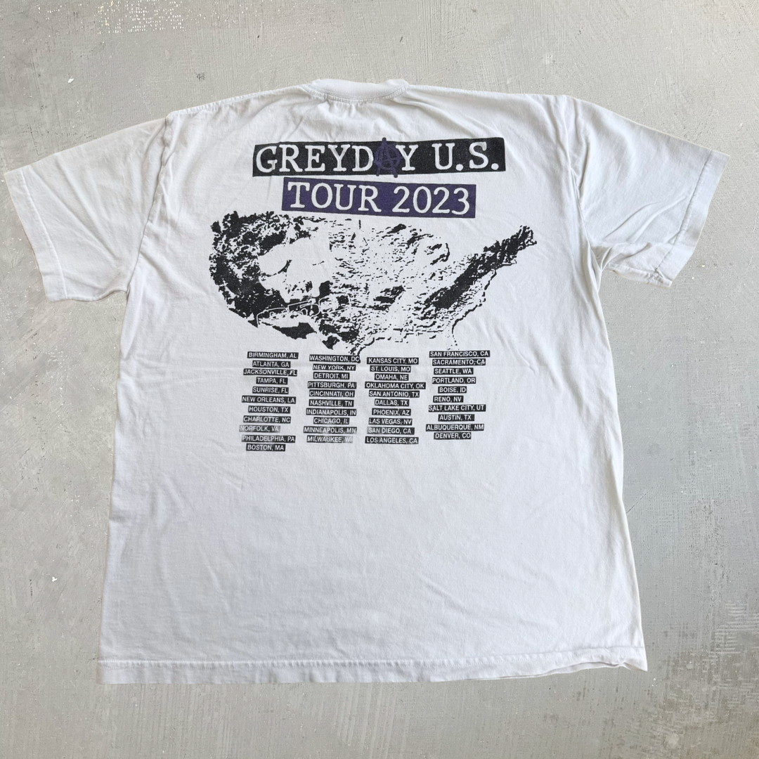 J- '23 $uicide Boy$  Grey Day 2023 Tour Graphic Tee - L