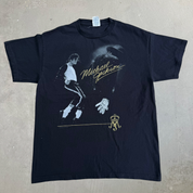 J- Vintage '09 Michael Jackson Pictures & Text Graphic Tee - M