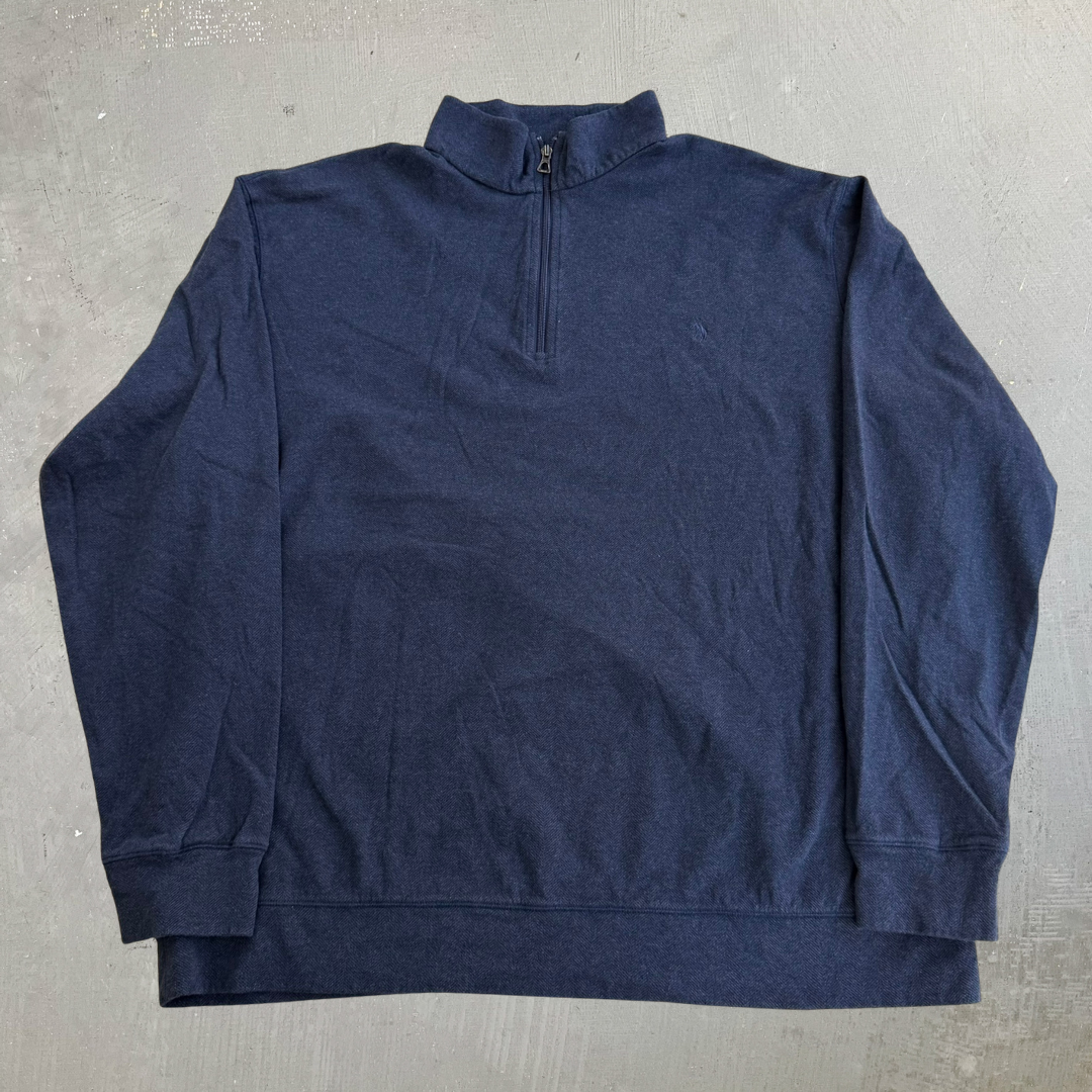 J- Polo RL Embroidered Logo Quarter Zip Crewneck - 2XL