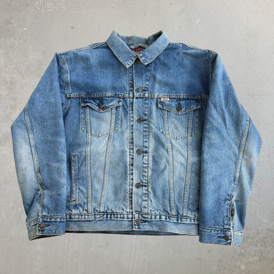 Vintage Levi's Signature Flannel Lined Denim Jacket - L