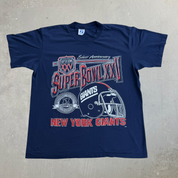 J- Vintage '90 New York Giants NFL NFC Champs Made In USA Single Stitch Tee - L