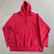 J- Vintage Nike Center Swoosh Red Hoodie - M