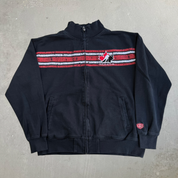 Vintage Hockey Canada Embroidered Logo Zip Up Sweatshirt Track Jacket - XL