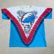 J- Vintage '03 The Grateful Dead Steal Your Face Tie Dye Graphic Single Stitch Tee - XL