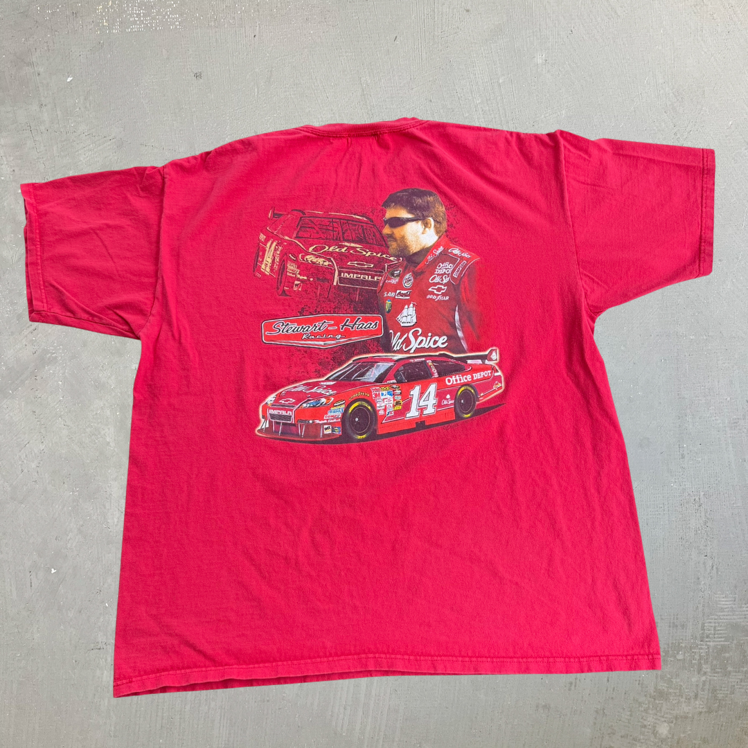 J- Vintage Nascar Tony Stewart Office Depot Car Graphic & Picture Tee - 2XL