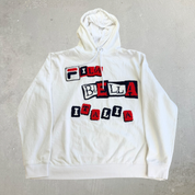 J- Fila Biella Italia Chenille Embroidery Hoodie - 2XL