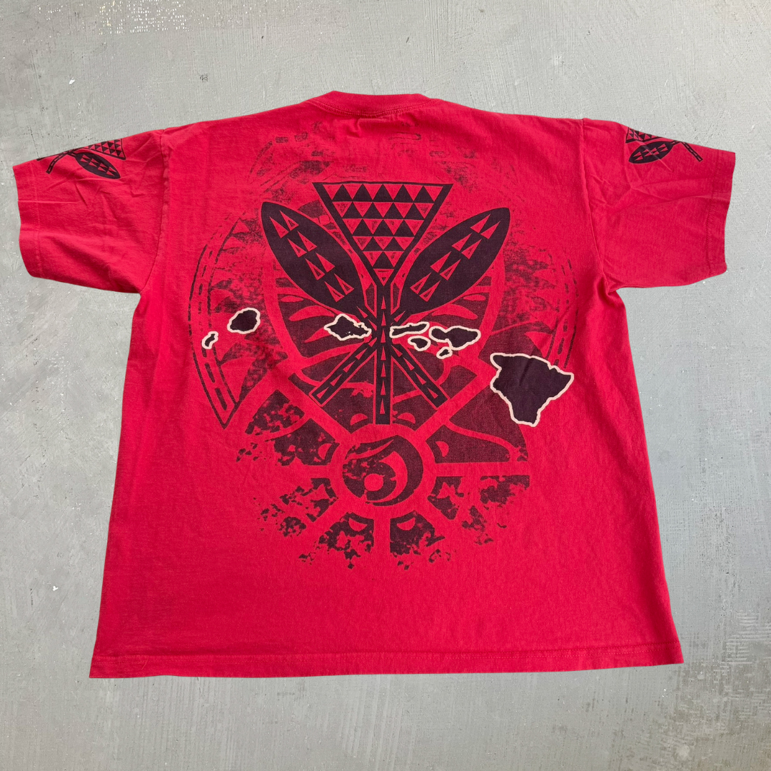 J- Vintage Shaka Aloha State God's Kingdom Jumbo Print Tee - 2XL