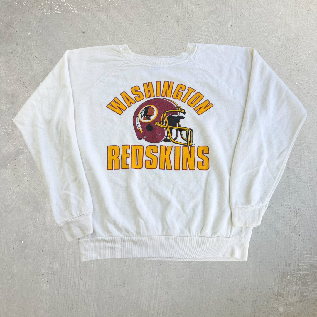 Vintage Washington Commanders NFL Text & Logo Crewneck - L