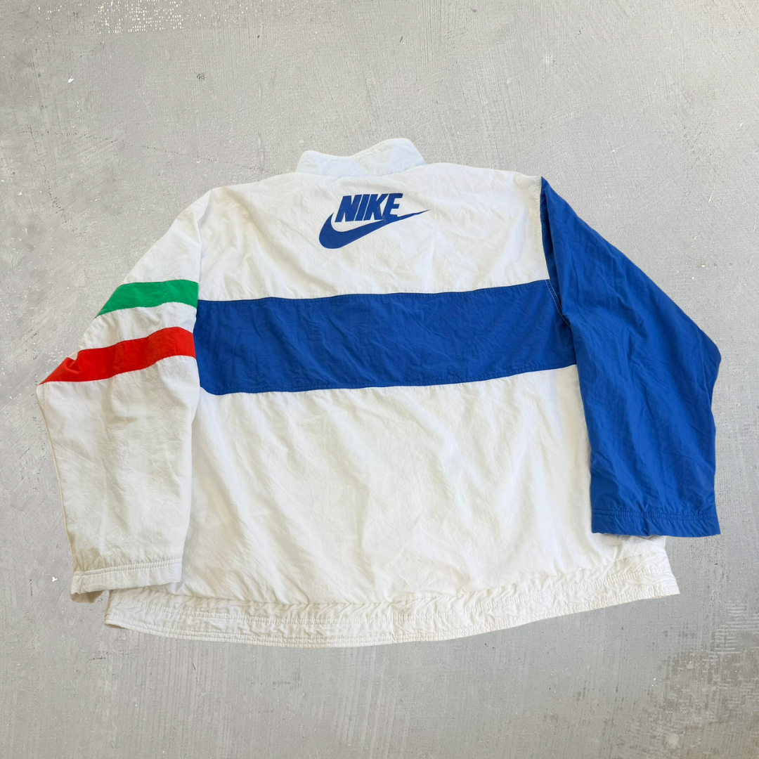 J- Vintage 90s Nike Italy National Football Team Training Lightweight Jacket - XL