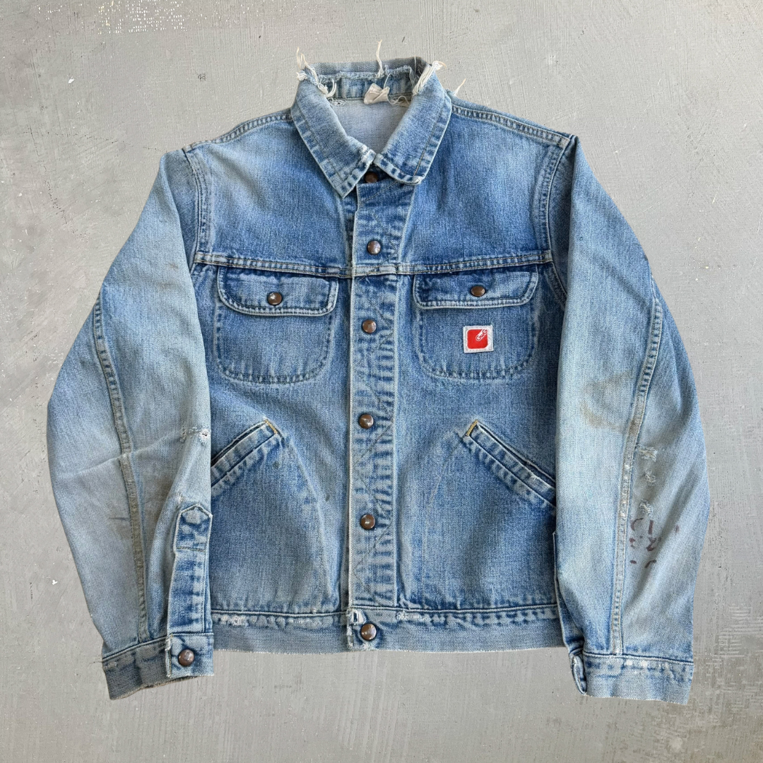 Vintage 80s GWG Made In Canada Snap Button Denim Jacket - M