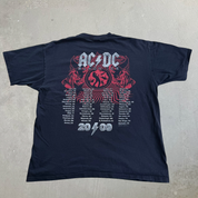 J- Vintage '09 AC/DC Black Ice Tour Rock n Roll Train Graphic Tee - XL