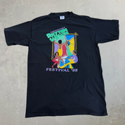 J- Vintage '95 Newport Rhythm & Blues Festival Graphic Single Stitch Tee - L