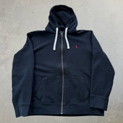 J- Vintage Polo Ralph Lauren Zip Up Hoodie - 2XL