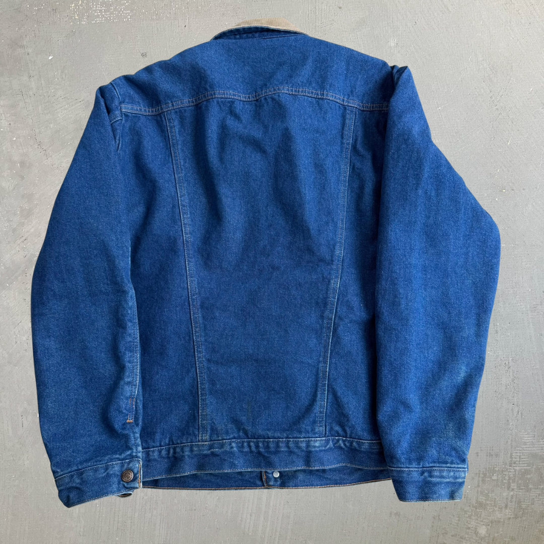 J- Vintage Wrangler Western Blanket Lined Denim Jacket - 44L (fits XL)