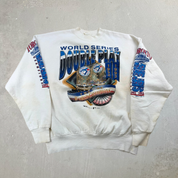 J- Vintage '93 Toronto Blue Jays Double Play World Champions MLB Crewneck - L
