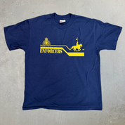 J- Vintage RCMP Enforcers Graphic Made In USA Single Stitch Tee - L