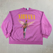 J- Nirvana In Utero Angel Reprint Graphic Crewneck - S