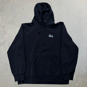 J- Vintage Stussy Cursive Text Logo Hoodie - M