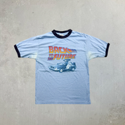 F- Vintage Back To The Future Ringer Thunder Creek Tag Tee