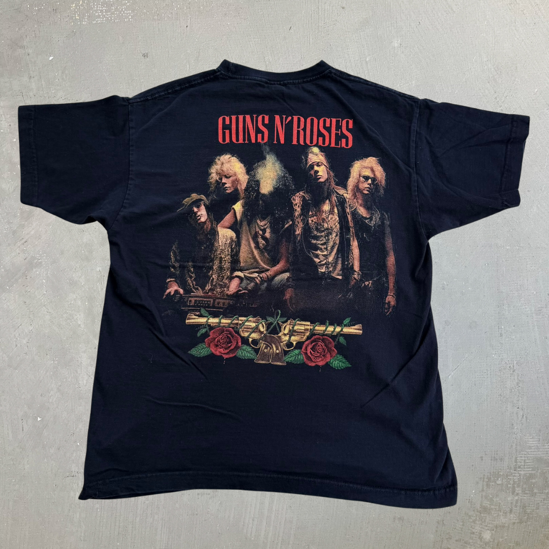 J- Vintage Guns & Roses Picture Graphic Tee - M