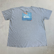 J- Vintage Quicksilver Logo & Graphic Made In USA Tee - XL