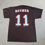 J- Vintage '99 Cleveland Browns Ty Detmer NFL Graphic Logo & Text Tee - M