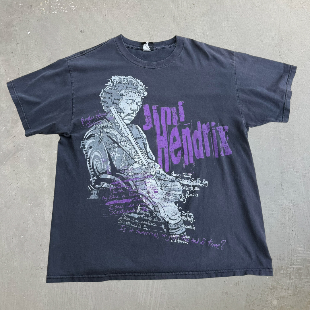 J- Vintage Jimi Hendrix Purple Haze Graphic Tee - XL