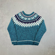 F- Vintage Woolrich Women's Pattern Knit Sweater