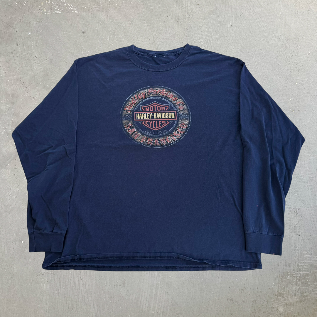 J- '15 Harley Davidson San Francisco Dudley Perkins Co. Graphic Long Sleeve Tee - XL
