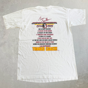J- Vintage '99 Florida State University Bobby Bowden 300 Victories Graphic Made In USA Single Stitch Tee - L