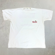 J- Vintage '91 Nascar Winston Cup Text Made In USA Single Stitch Pocket Tee - XL