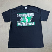 J- Vintage Saskatchewan Roughriders CFL Logo Graphic Tee - L