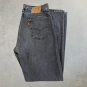 J- Vintage Levi’s Orange Tab Black/Grey Wash Jeans - 33x31 (fits 32x31)