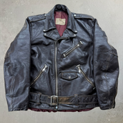 J- Vintage H & A Winnipeg Leather Biker Jacket - L