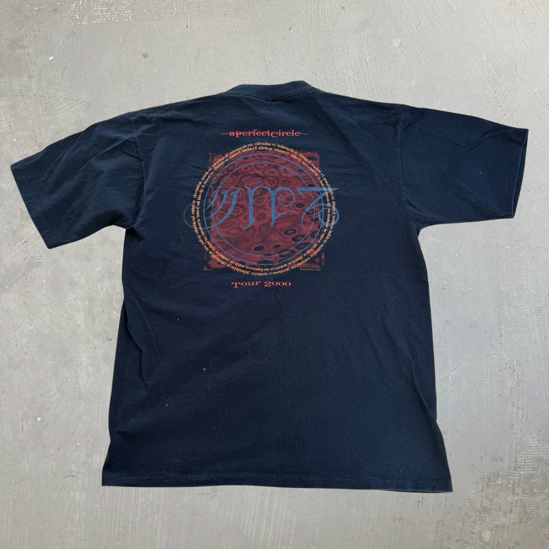 J- Vintage '00 Perfect Circle Tour Graphic Single Stitch Tee - L