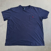 J- Vintage 90s Polo RL Embroidered Logo Single Stitch Pocket Tee - L