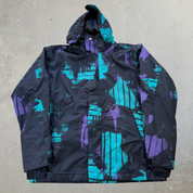 J- Vintage Quicksilver Quick Tech Zip Up Winter Ski Jacket - M
