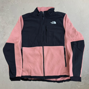 Vintage Women's The North Face Denali Salmon Pink Polar Fleece Jacket - Women's XL